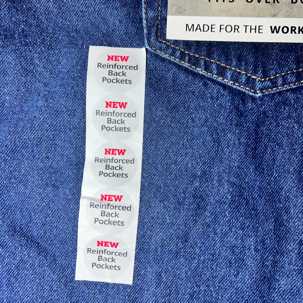Rural King Original Work Jeans‎ Regular Fit 40x32 Blue Denim Men's NWT 2 pairs. - Picture 4 of 4